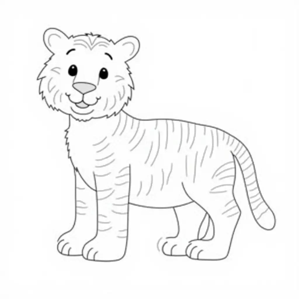 Friendly-FullBody-Tiger-for-Kids-Tracing-Book