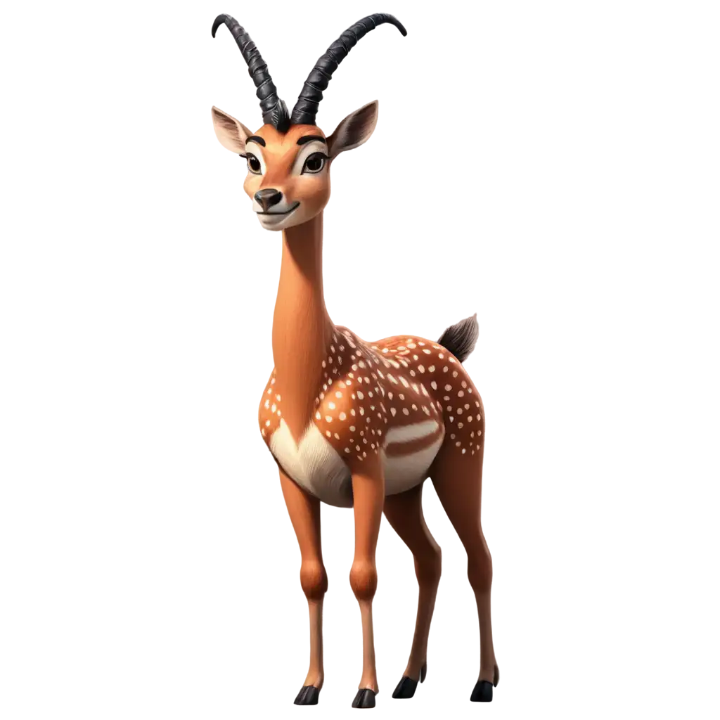 Animated-Antelope-PNG-Image-Enhance-Your-Online-Presence-with-Stunning-Artistry