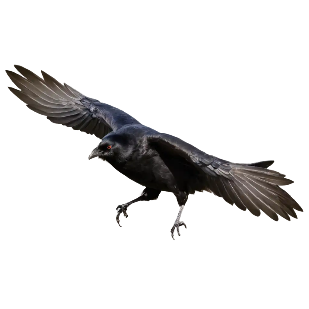 Flying-Crow-PNG-Image-Stunning-Artistic-Rendering-for-Online-Visibility