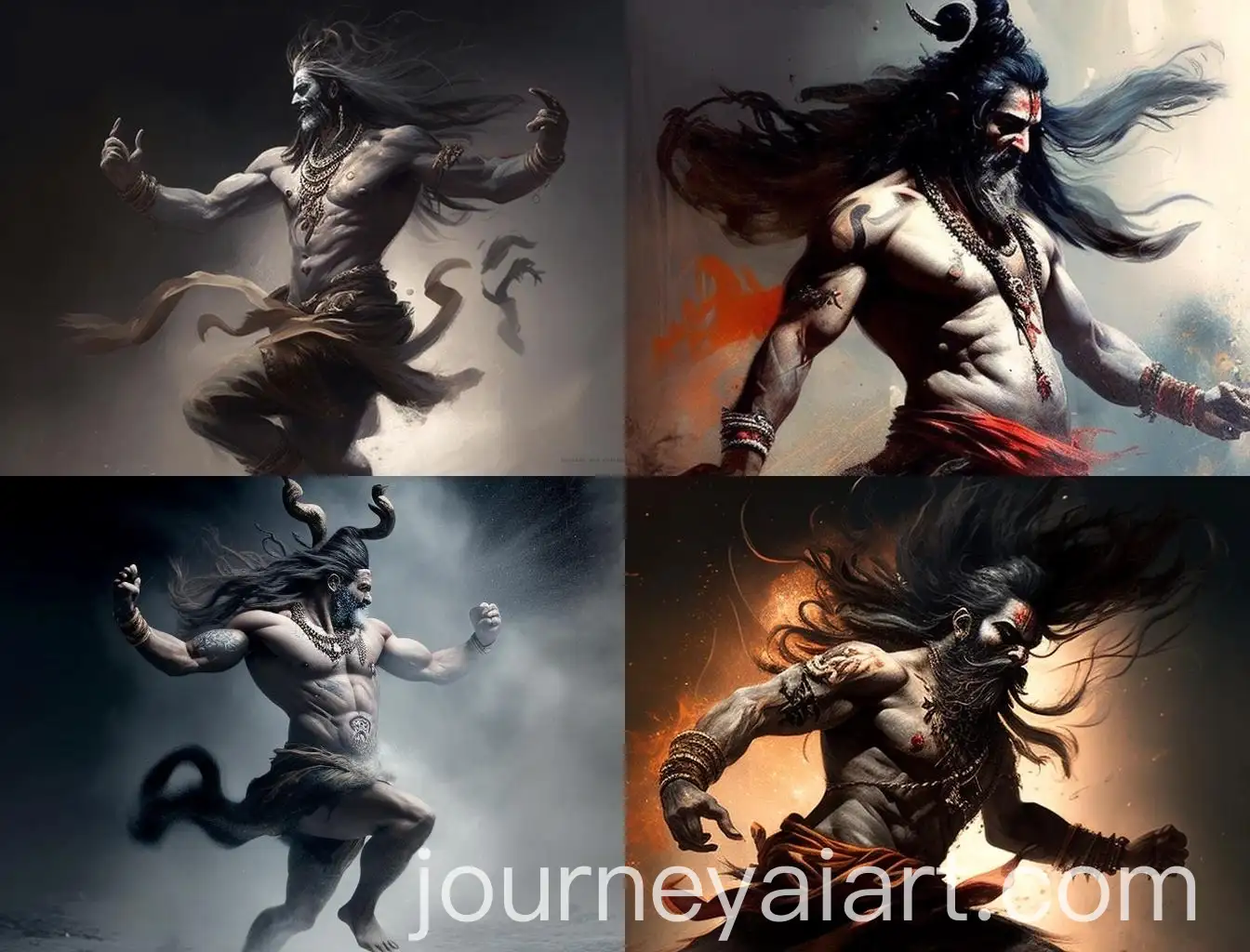 Realistic-Lord-Shiva-Dancing-with-Beard