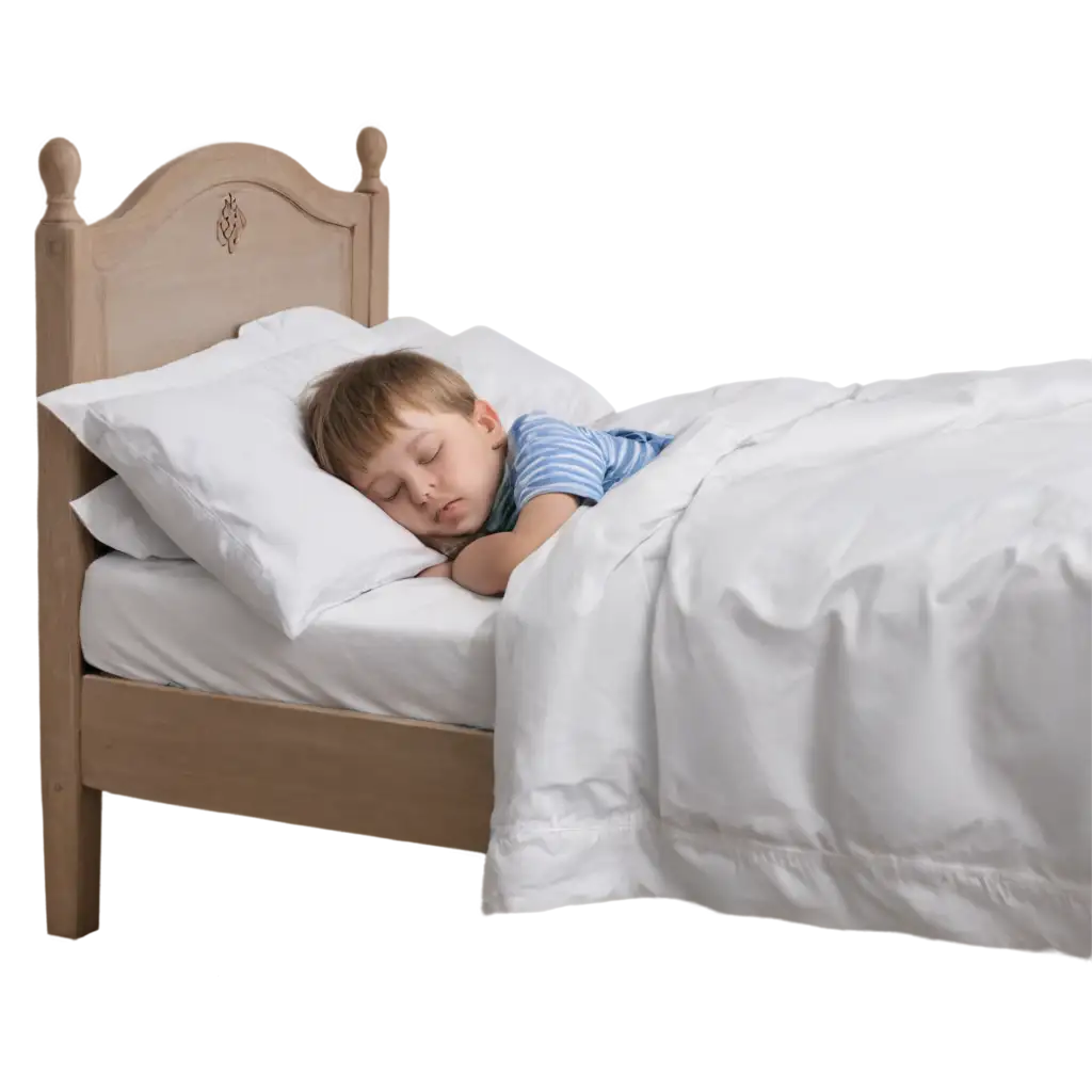 Child-Sleeping-in-Bed-PNG-Serene-and-Heartwarming-Image-Concept