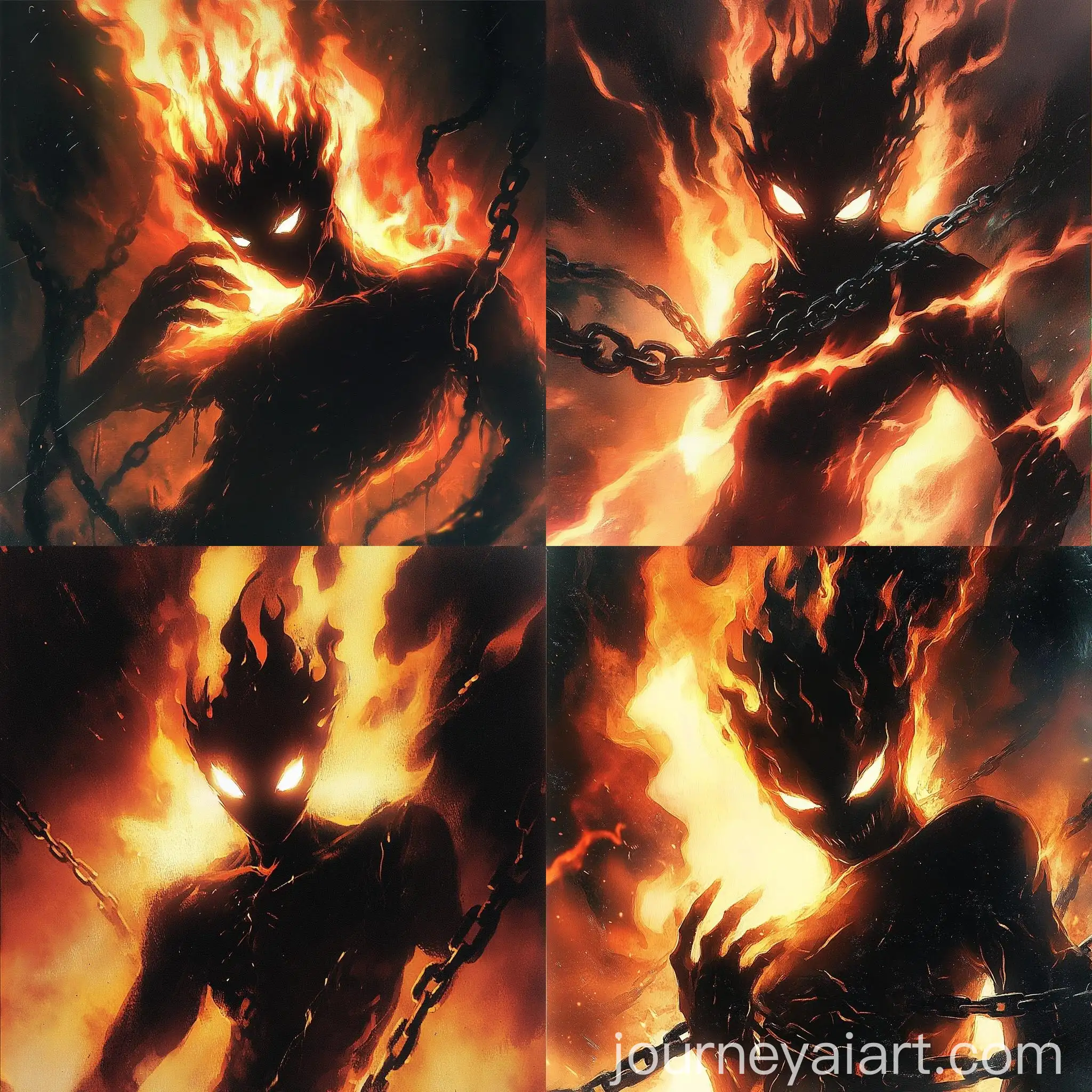 Sinister-Fiery-Figure-with-Glowing-Eyes-and-Chains