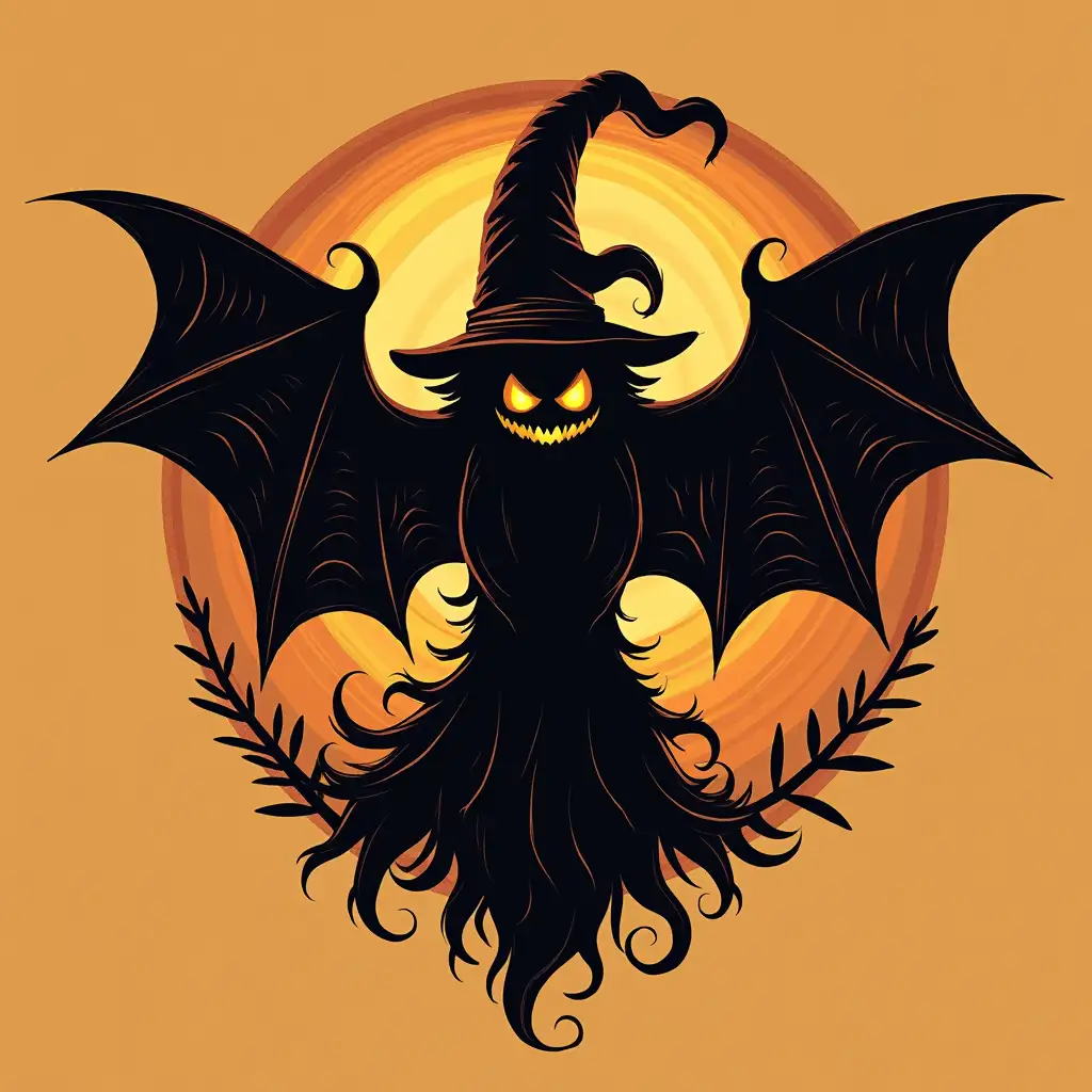 A logo with a volbourne design about Haloween