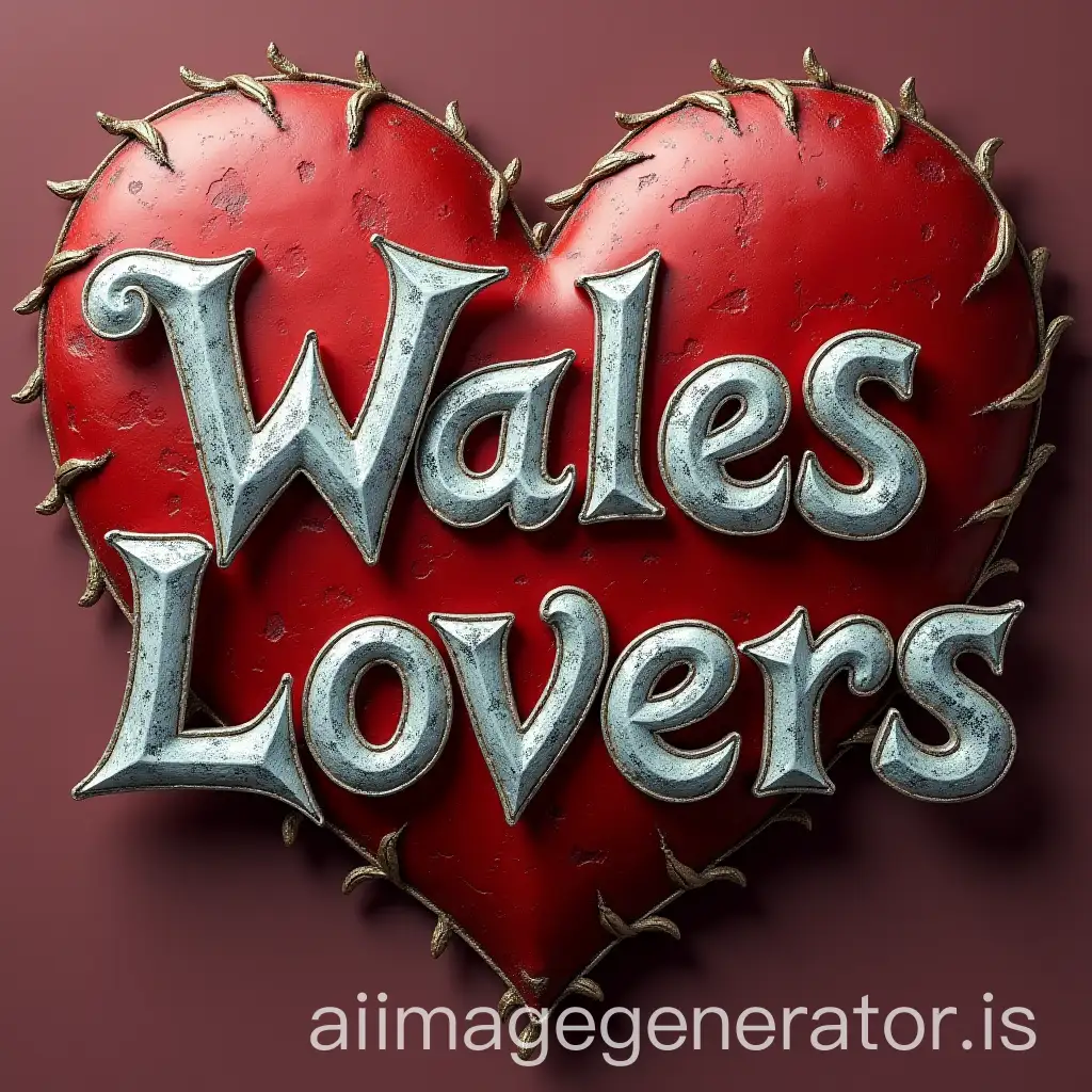 Wales-Lovers-Text-in-Curved-Bubble-Font-with-Silver-and-Burgundy-Fill