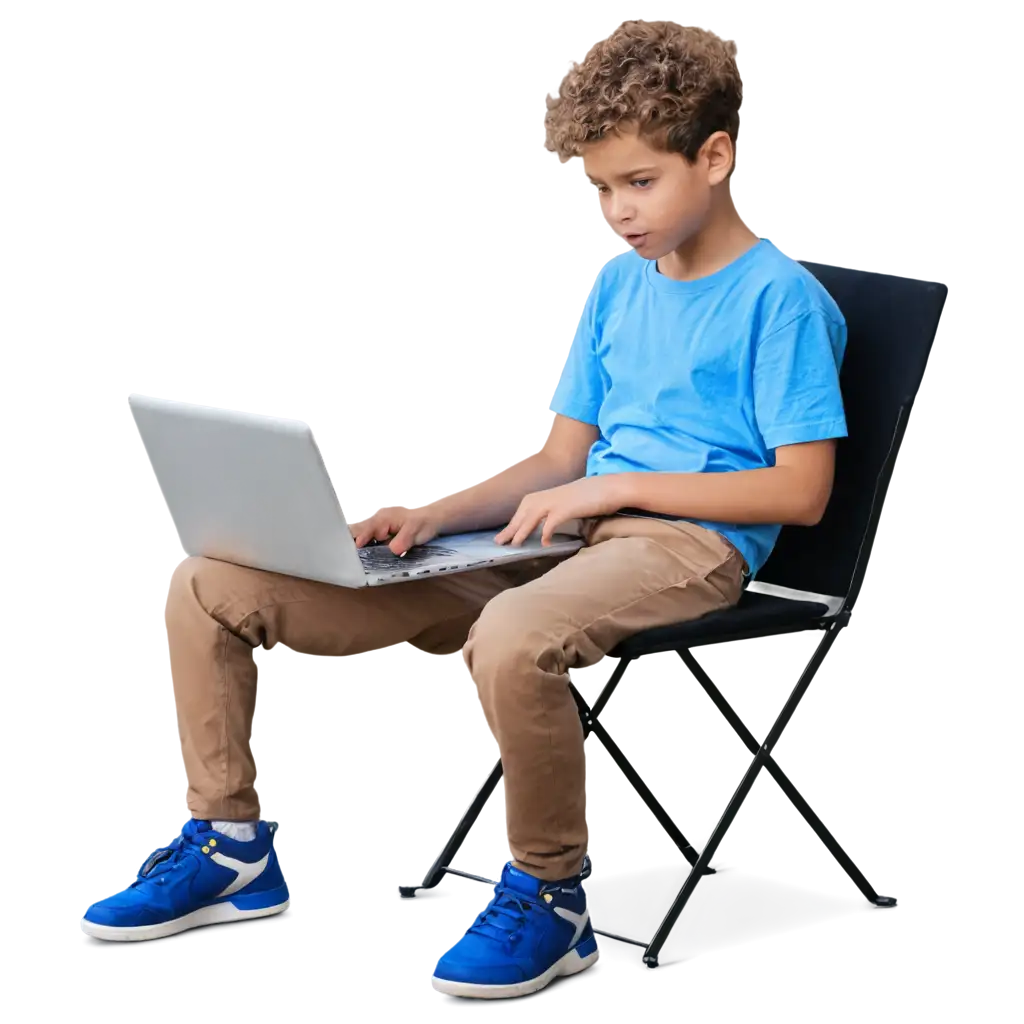 HighQuality-PNG-of-a-Boy-Sitting-on-a-Chair-with-Computer-Perfect-for-Various-Applications