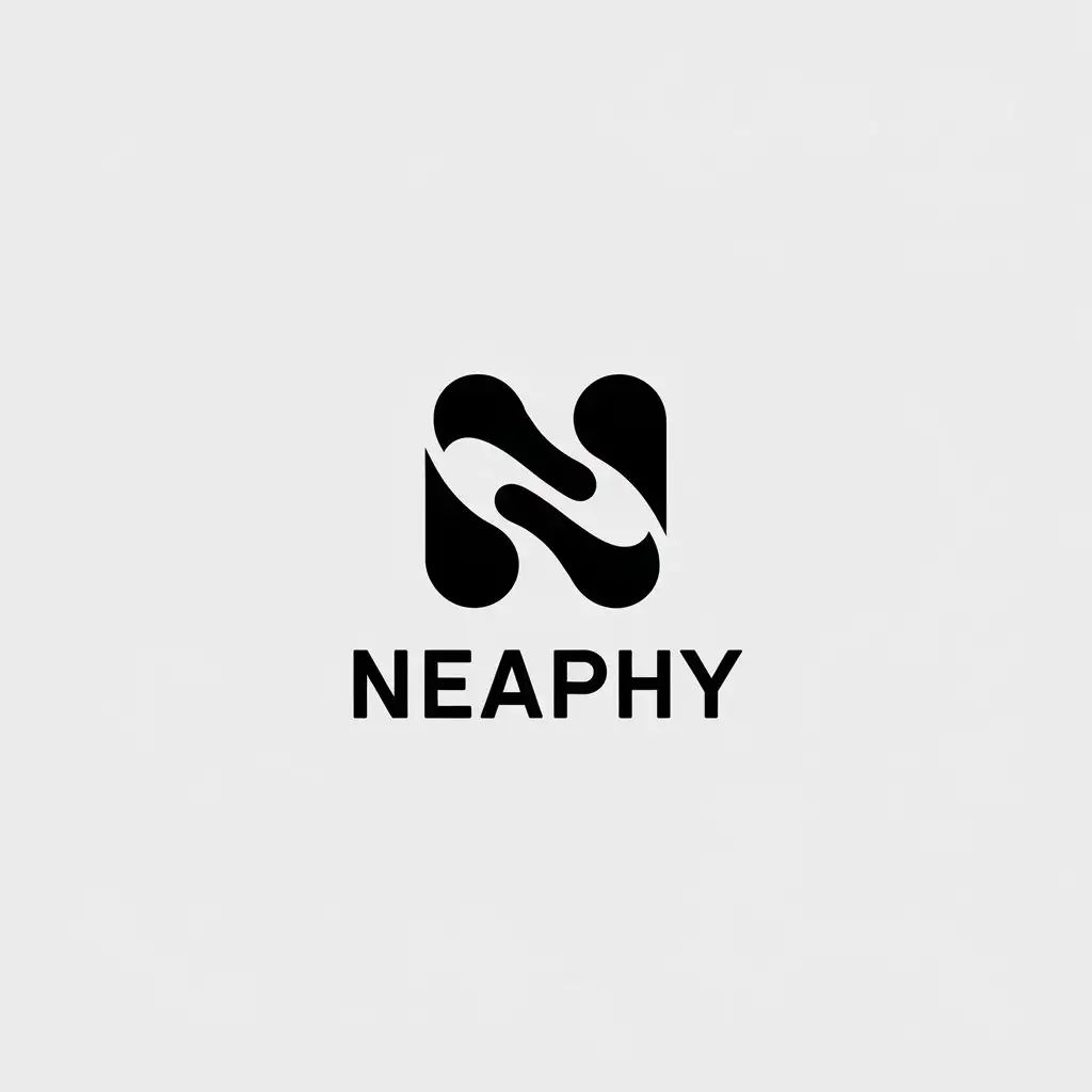 a vector logo design,with the text "neaphy", main symbol:neaphy,Minimalistic,be used in Technology industry,clear background