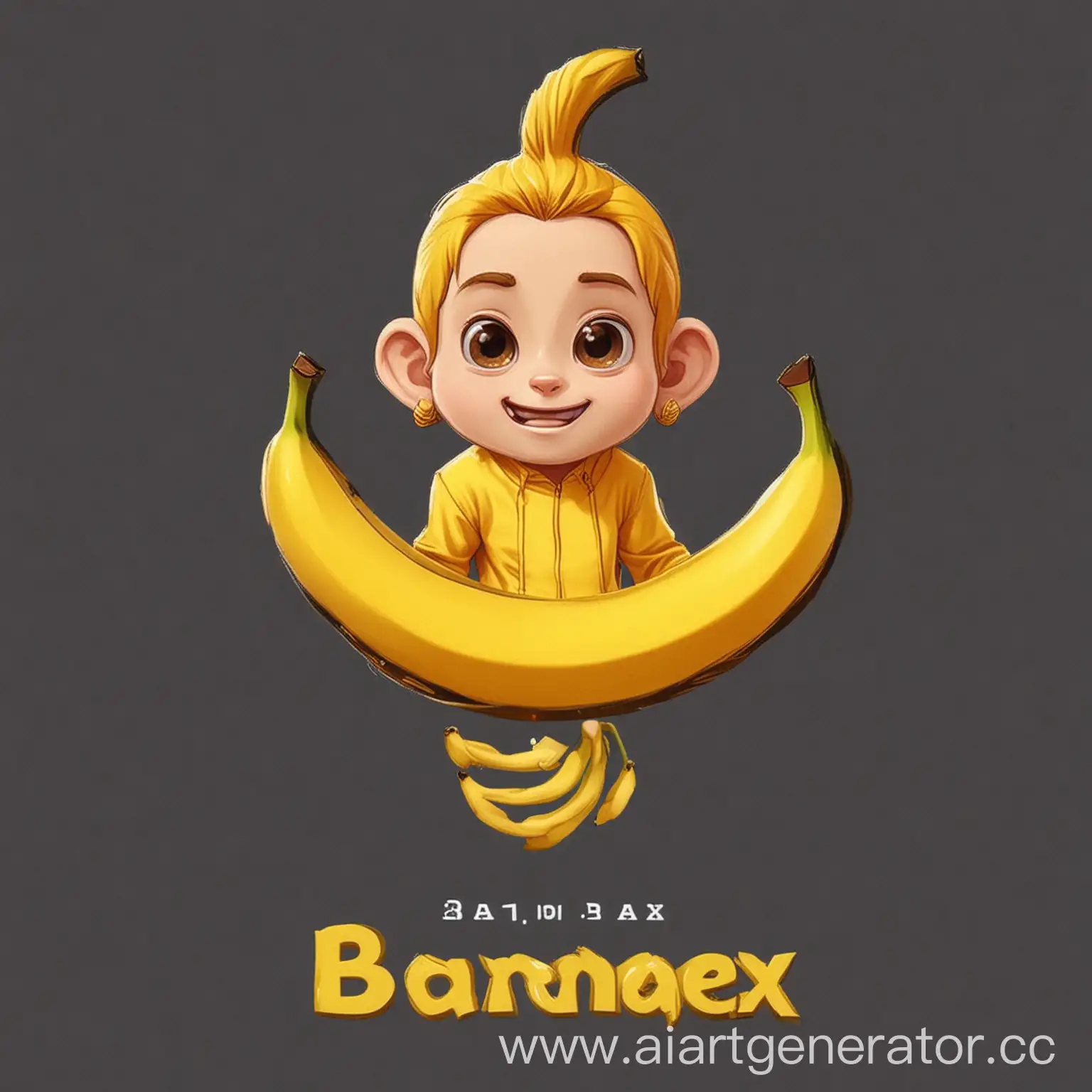 Аватарка для крипто биржи с названием BananEx и добавить бананы и название добавить
