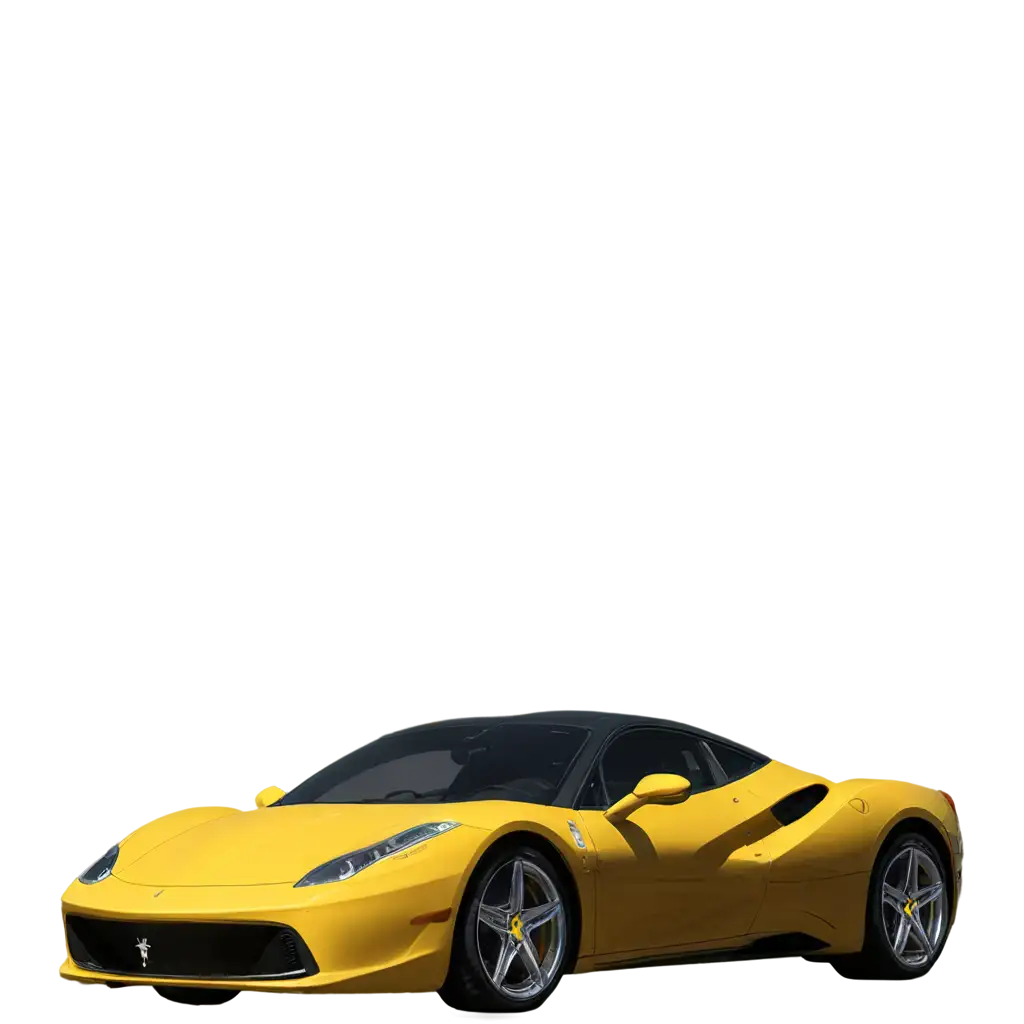 Stunning-Yellow-Ferrari-PNG-Image-for-HighQuality-Digital-Projects