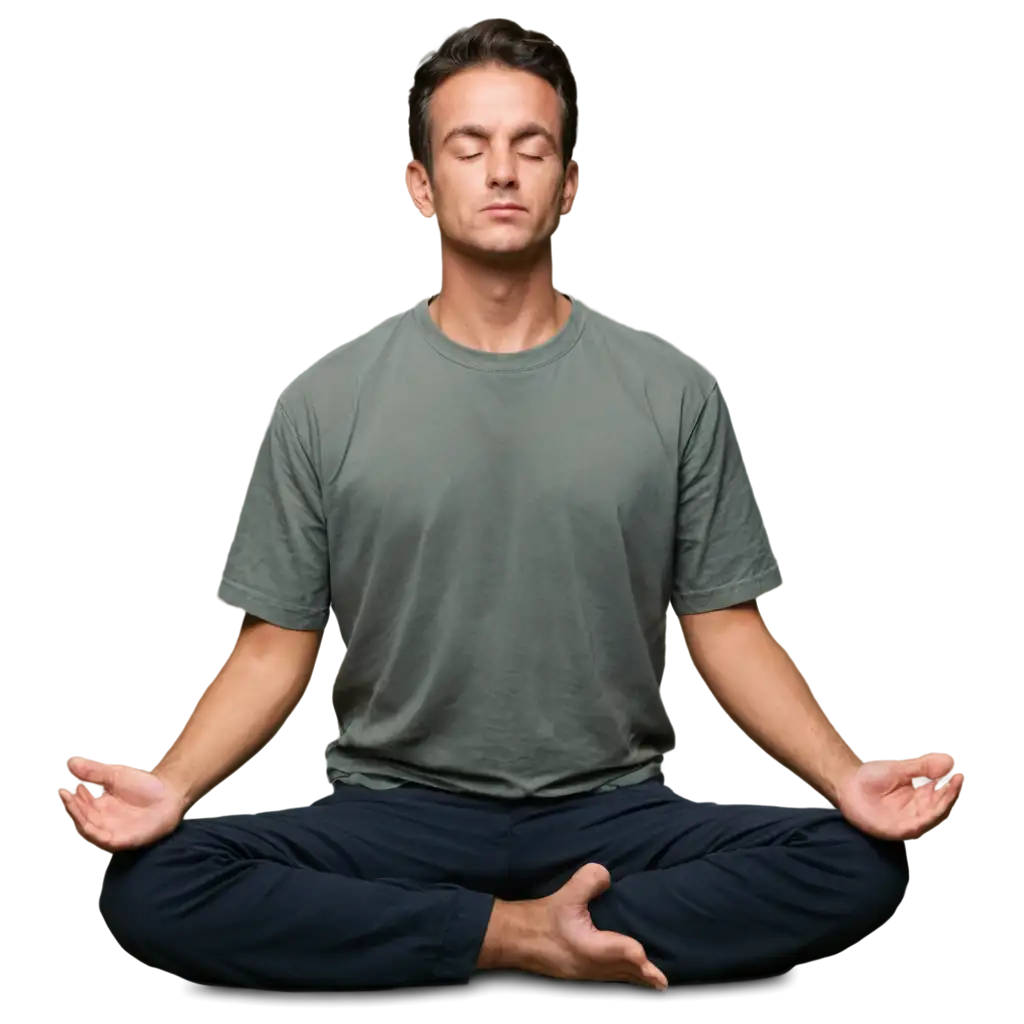 A-Man-in-Meditation-Pose-HighQuality-PNG-Image-for-Tranquility-and-Mindfulness