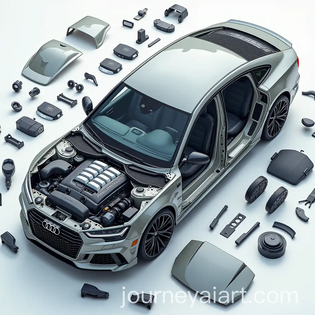 Audi-RS7-with-Car-Parts-Laid-Out-Around-It