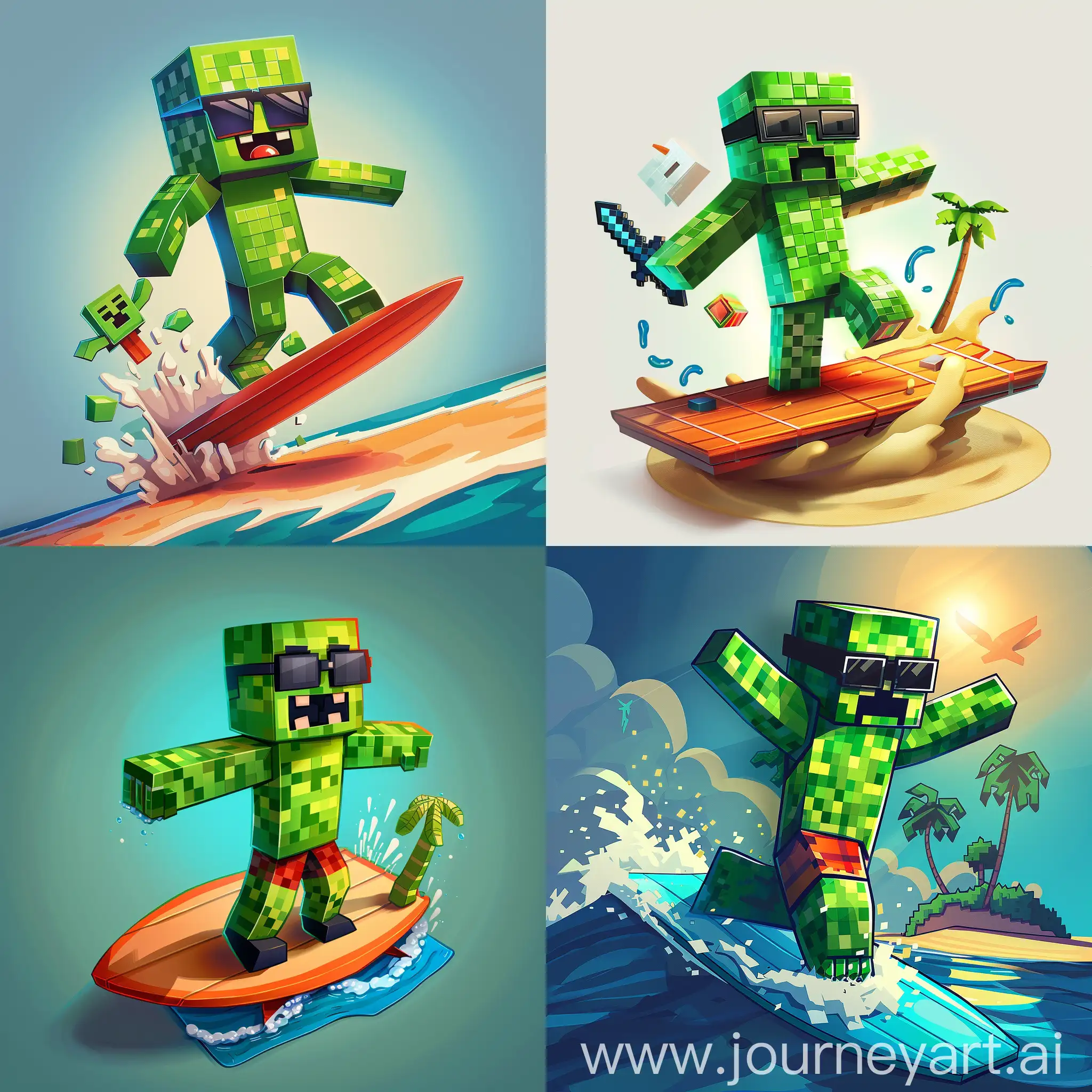 Surfer-Creeper-on-Surfboard-with-Sunglasses-Cartoon-2D-Design