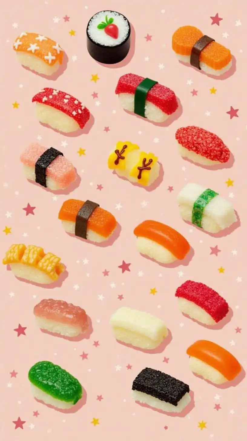 Japanese DIY Candy Kits SushiShaped Flavored Gummies