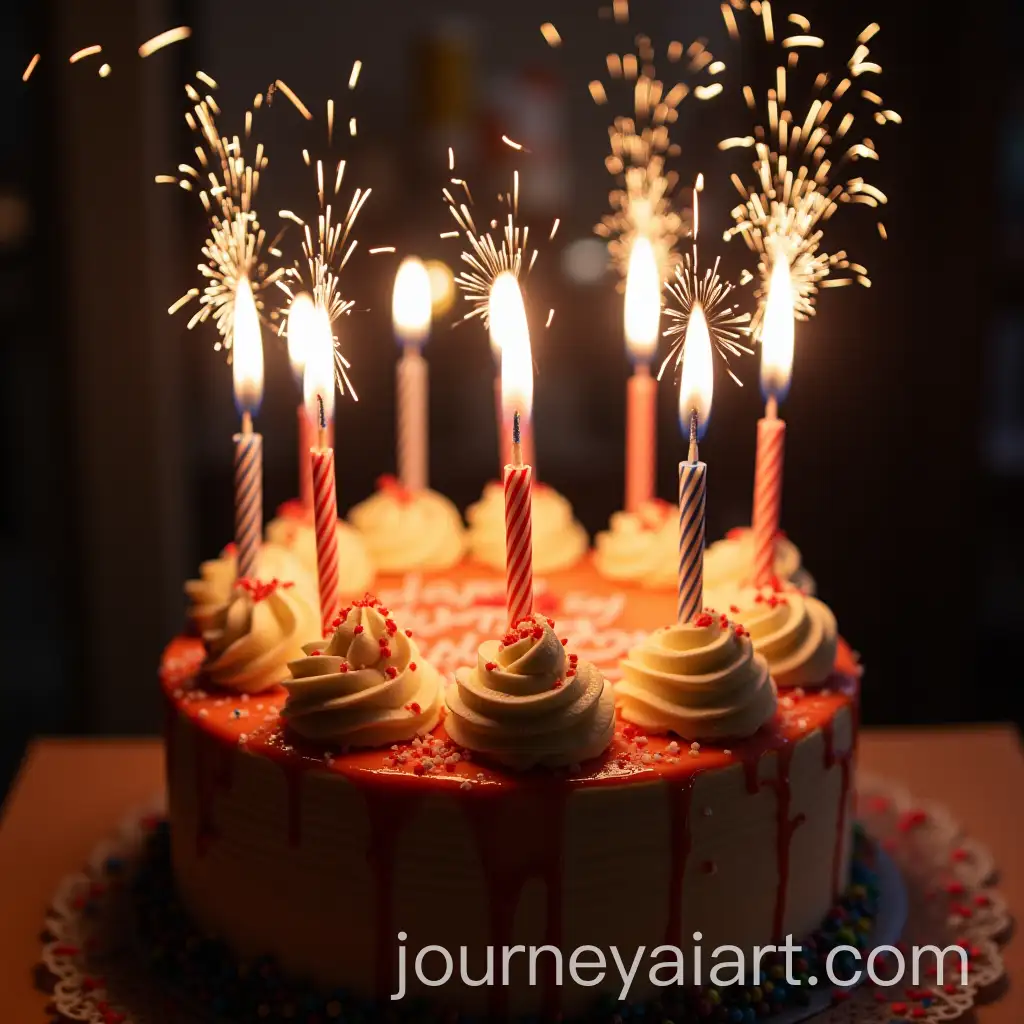 Happy-Birthday-Cake-with-Fireworks-and-Personalization-for-Cerys