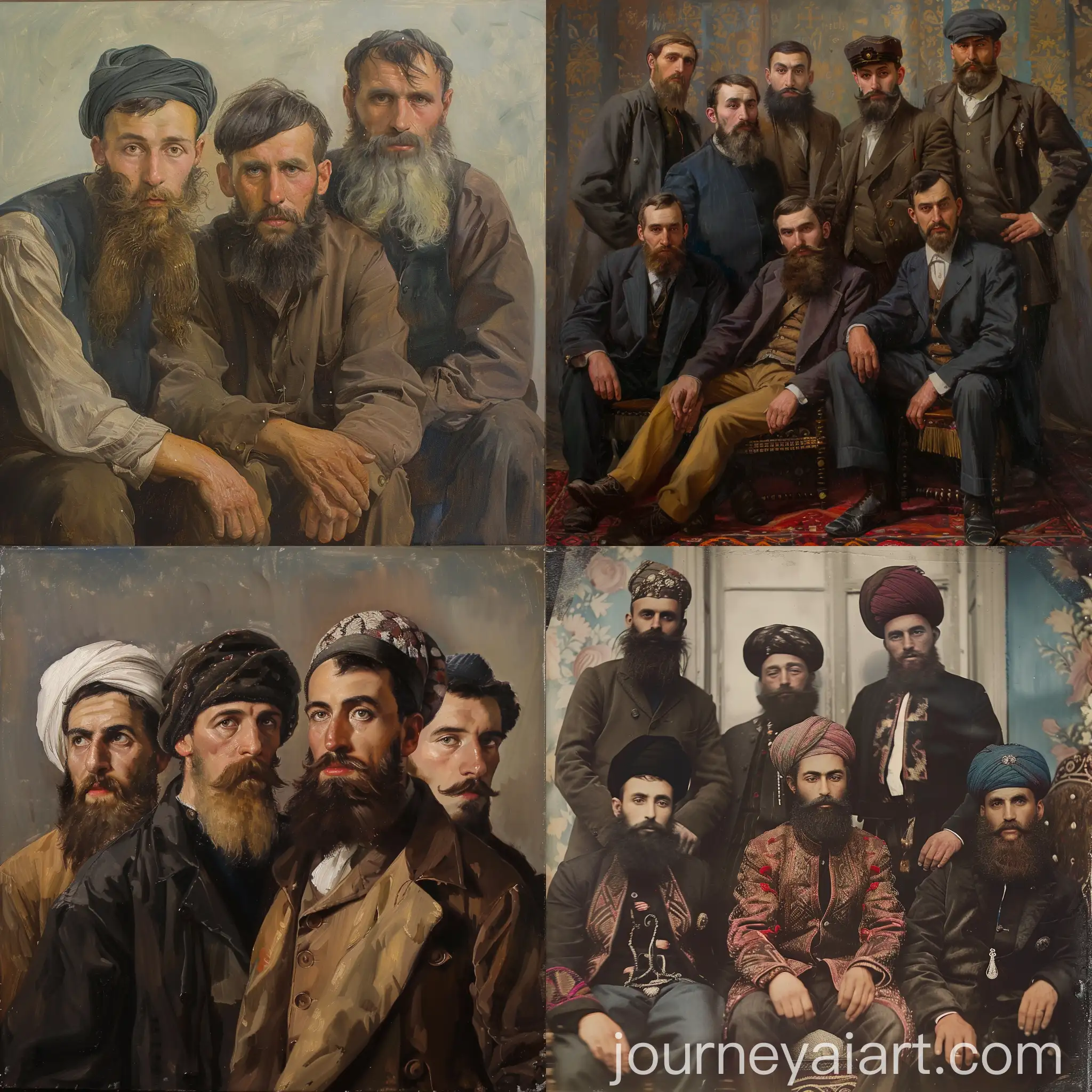 Crimean-Tatar-Young-Intellectuals-with-Beards