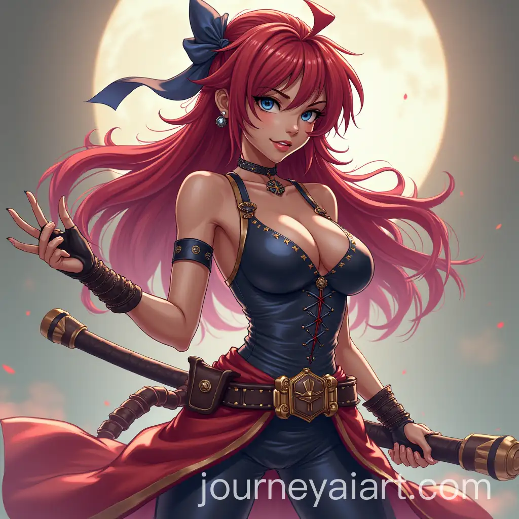 Dynamic-YuGiOh-Style-Female-Warrior-in-Battle