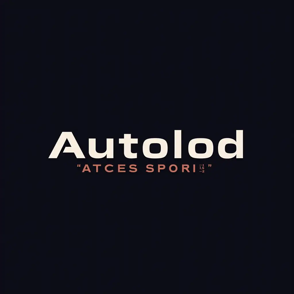 Generate a logo for autolod car accessories with the writing