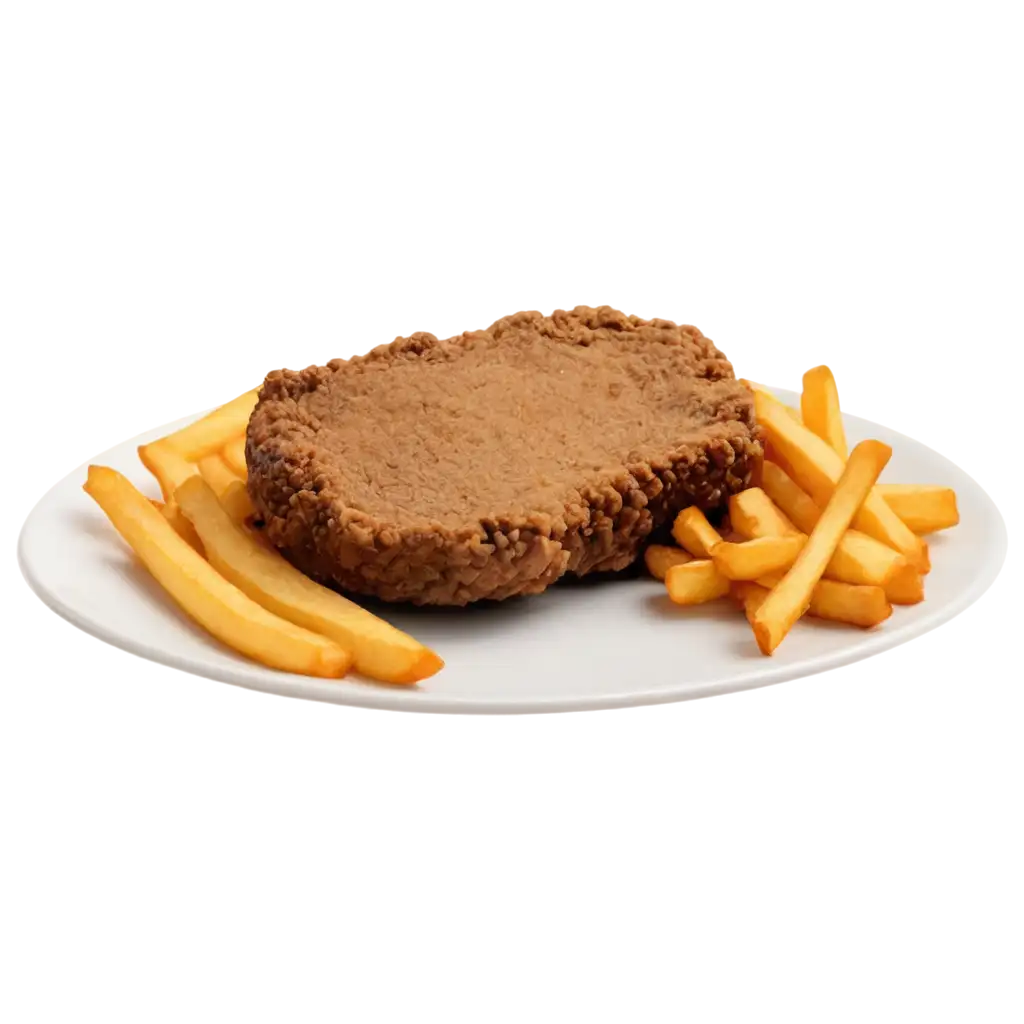 Delicious-Breaded-Steak-with-French-Fries-PNG-Image-Crispy-and-Savory-Visual-Delight