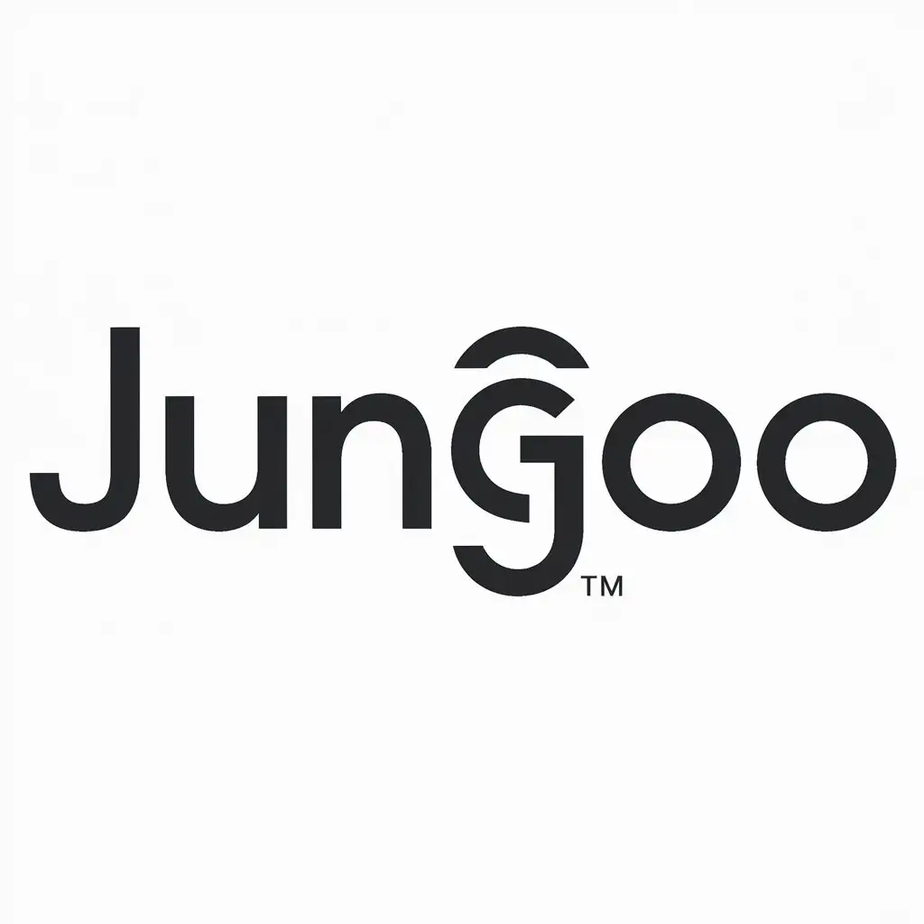 a logo design,with the text "JUNGOO", main symbol:JUNGOO,Moderate,be used in Internet industry,clear background