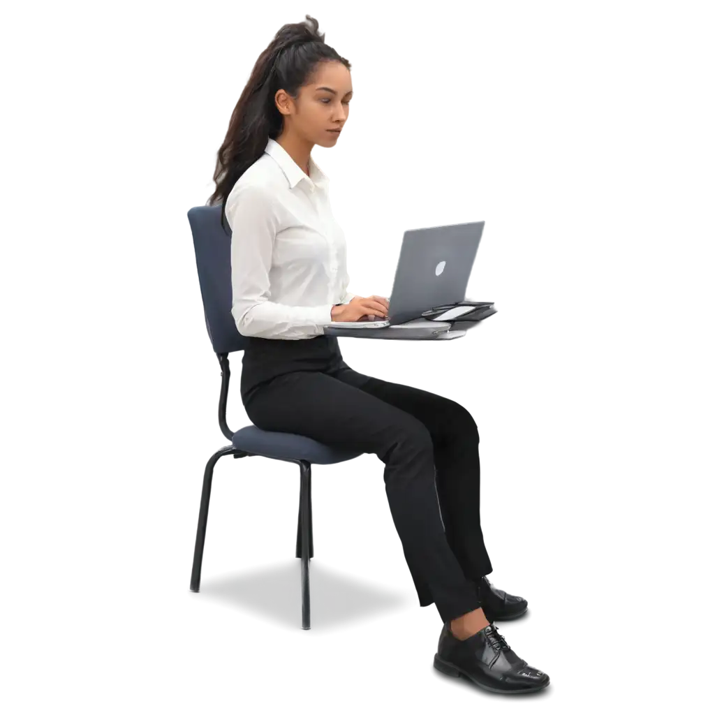 Person-Sitting-at-the-Office-Working-HighQuality-PNG-Image-for-Professional-Use