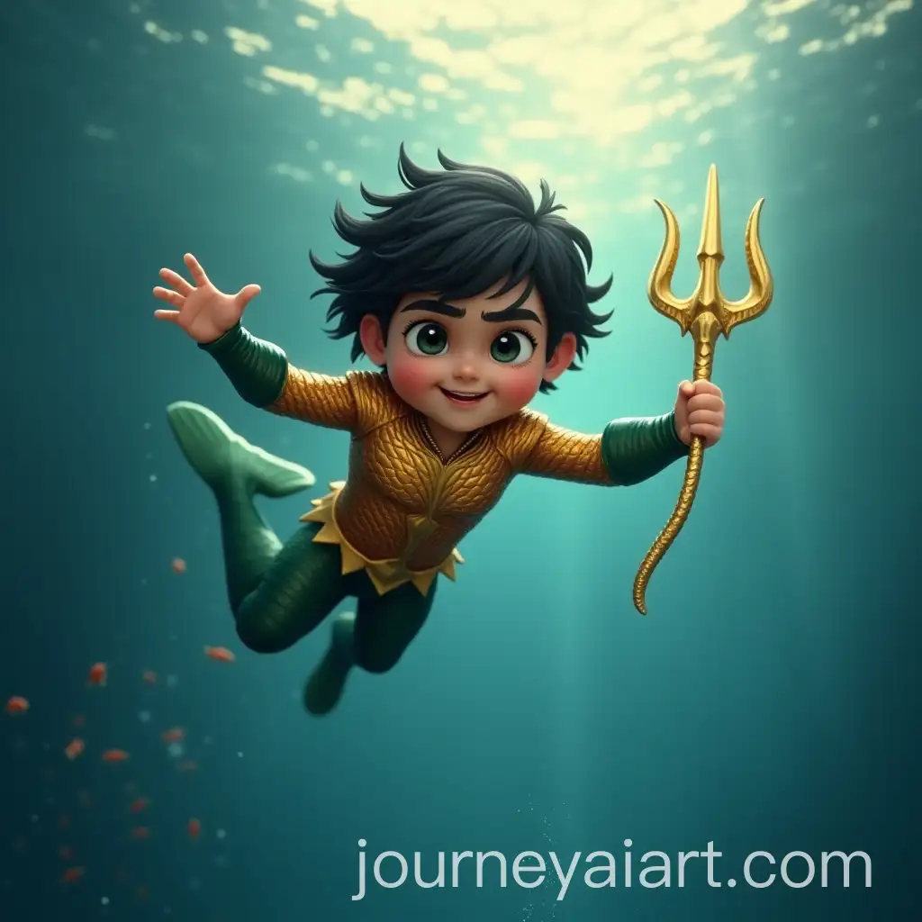 OneYearOld-Baby-Boy-Aquaman-Underwater-with-Golden-Trishul