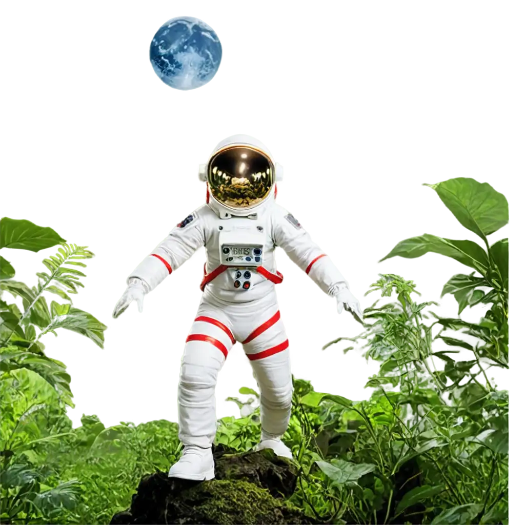 Spaceman-in-Jungle-PNG-A-HighQuality-Digital-Artwork-for-Diverse-Applications