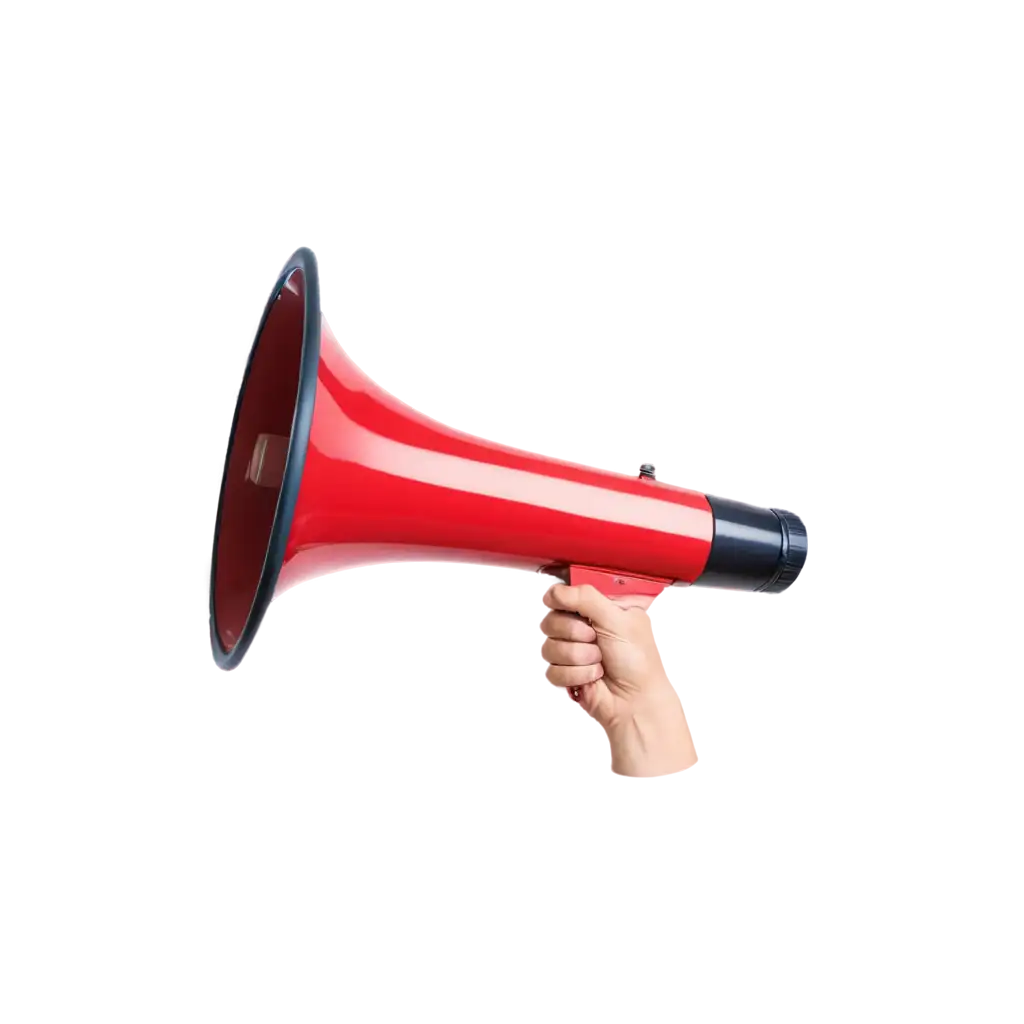 Megaphone-from-Hand-Side-View-PNG-Image-HighQuality-Transparent-Design-for-Versatile-Use