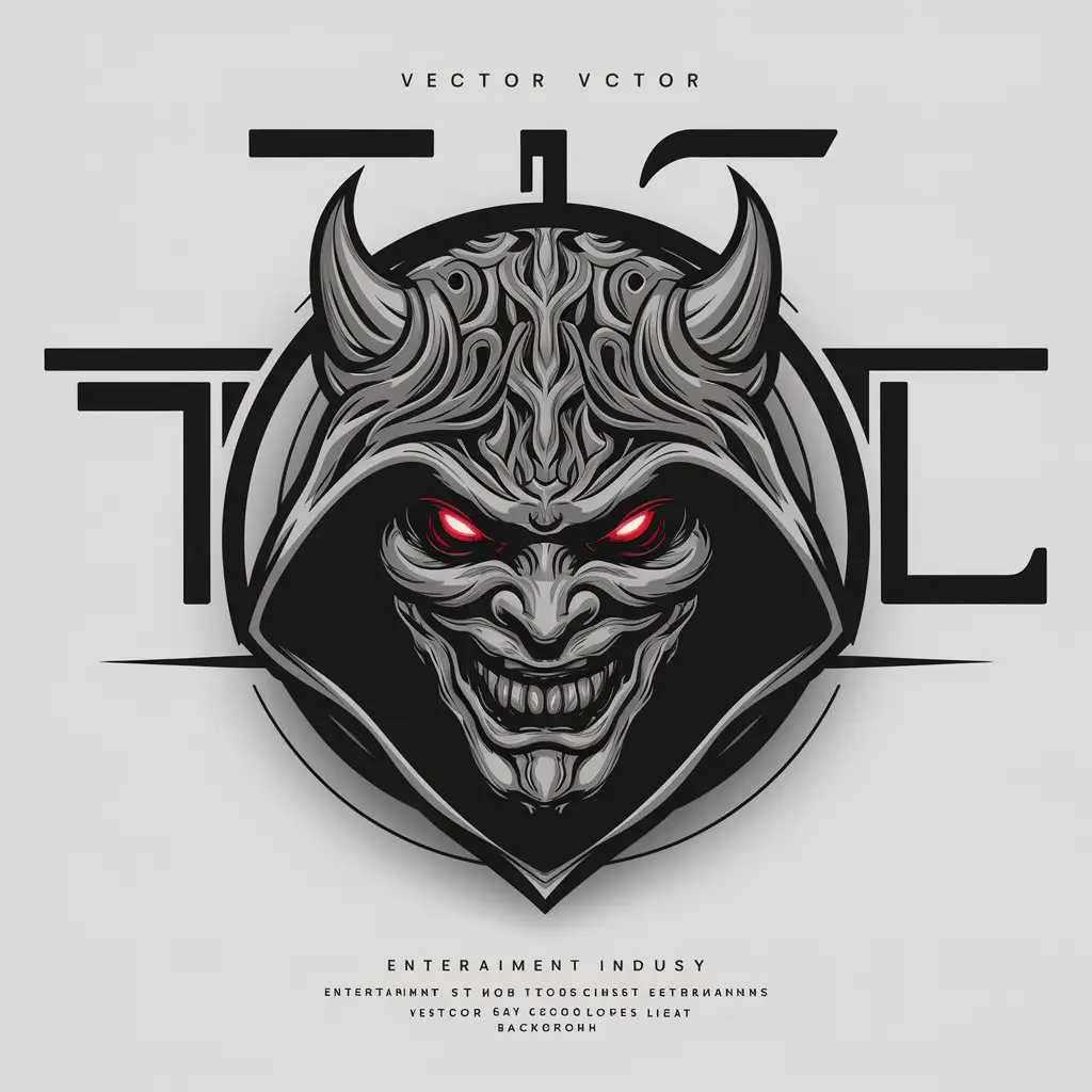 LOGO Design for Trial Soulless Hooded Demonic Creature Symbol for Entertainment Industry