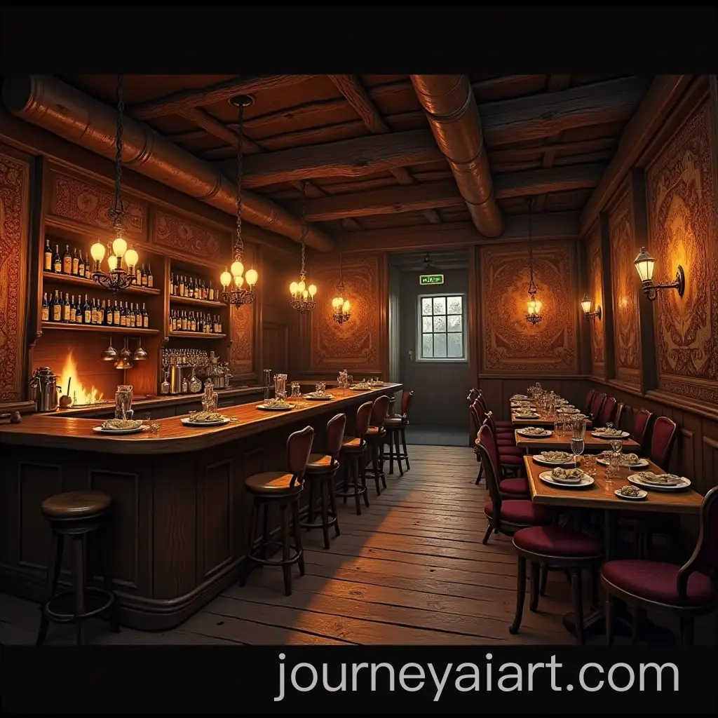 Fantasy-Tavern-with-Tapestries-Open-Fire-and-Wooden-Bar