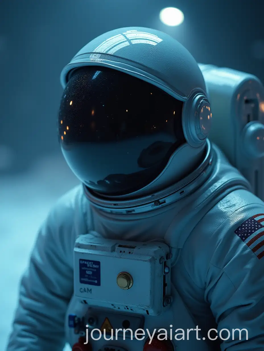 Astronaut-in-Space-with-Shining-Helmet-and-Cinematic-Lighting