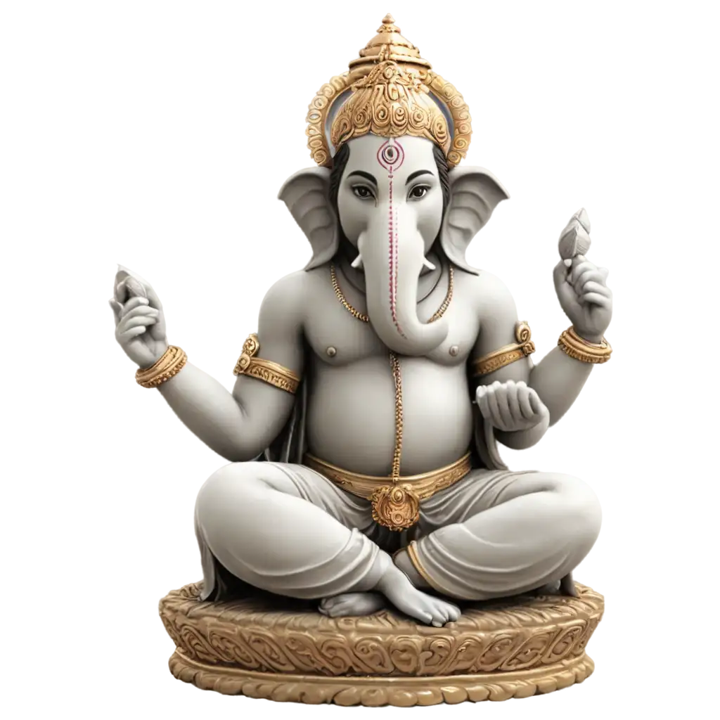 Ganesha-PNG-Image-Divine-Artistry-Captured-in-HighQuality-Format