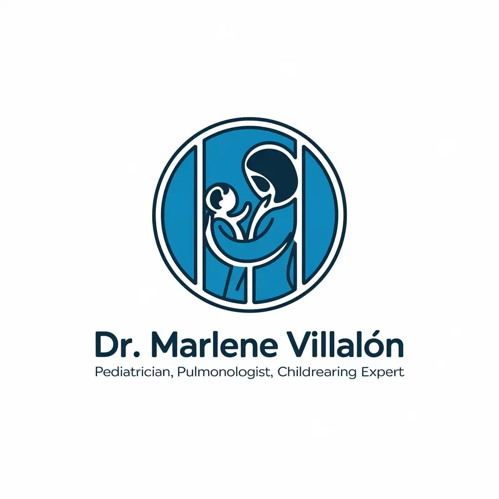 LOGO-Design-for-Dr-Marlene-Villaln-Vector-Logo-Featuring-Pediatrician-Pulmonologist-and-Childrearing-Expert-Theme