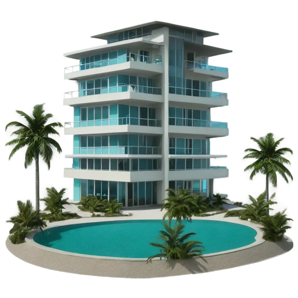 Miami-Style-Condo-from-a-33-Degree-Angle-PNG-Game-Texture-for-Virtual-Environments