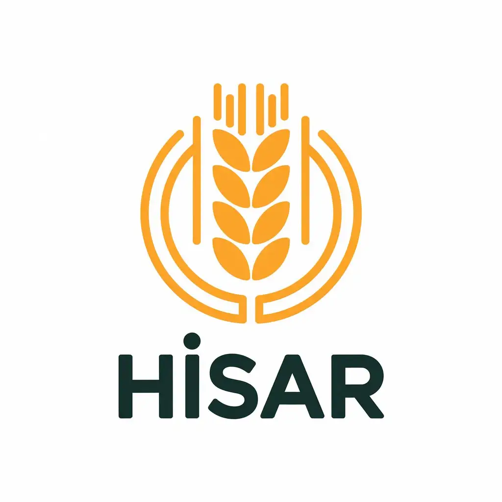 LOGO Design for Hisar Wheat Ear with H Character Moderate Style for Restaurant Industry