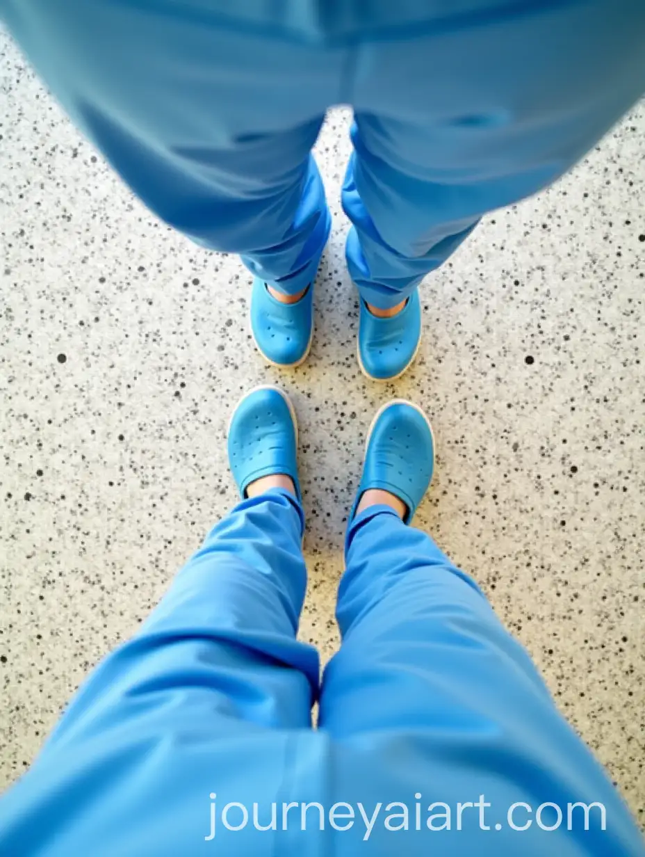 FirstPerson-View-of-a-Medical-Professional-in-Scrubs-in-a-Hospital-Setting