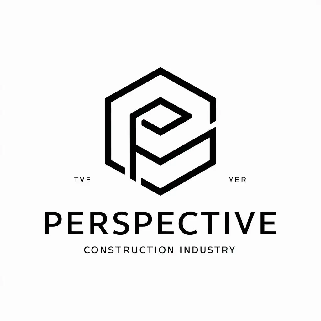 a vector logo design,with the text "Perspective", main symbol:Level,Moderate,be used in Construction industry,clear background