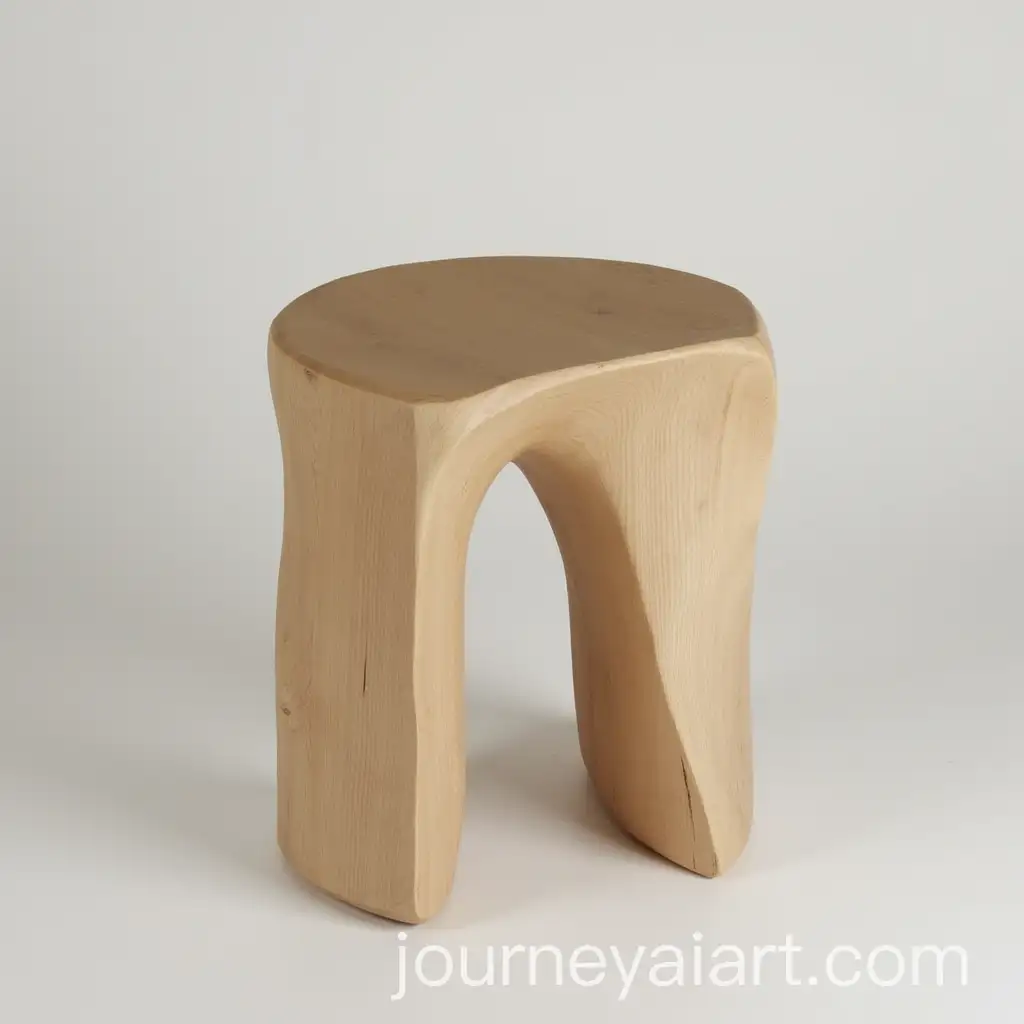 Minimalist-WabiSabi-Wooden-Stool-Design