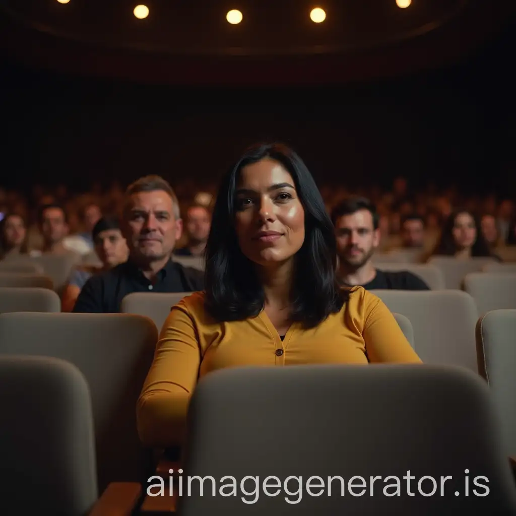 Latino-Woman-Enjoying-a-Concert-in-a-VineyardStyle-Hall