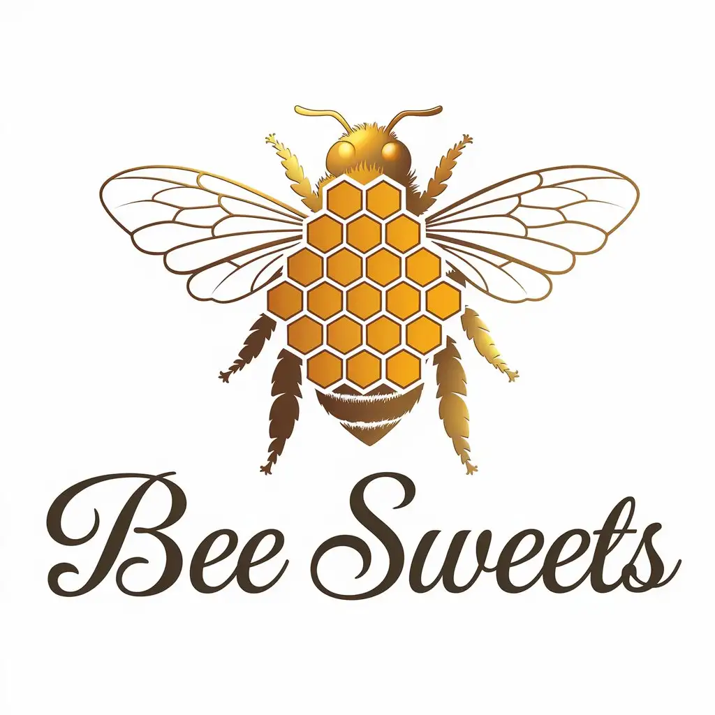 Elegant-Bee-Sweets-Logo-Featuring-Natural-Honey-in-Golden-Hues