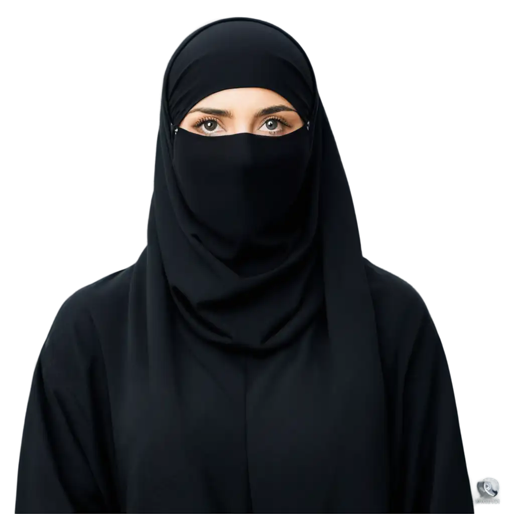 Stunning-PNG-Image-of-a-Woman-in-Black-Niqab-Perfect-for-Diverse-Applications