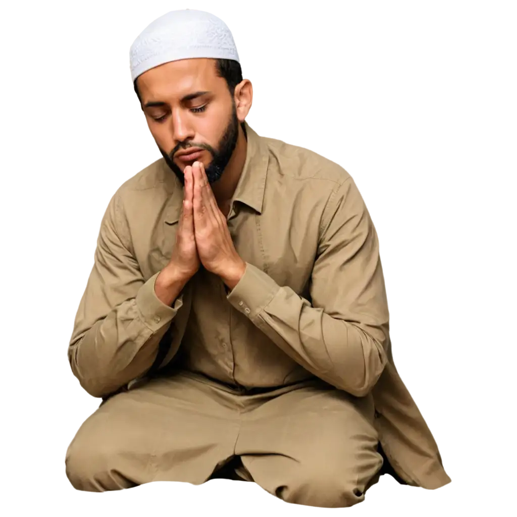 Muslim-Men-Praying-PNG-Image-HighQuality-Versatile-Format-for-Various-Uses