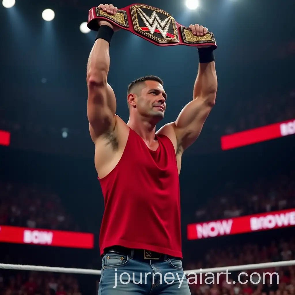 John-Cena-Holding-WWE-Championship-Belt-in-Wrestling-Ring