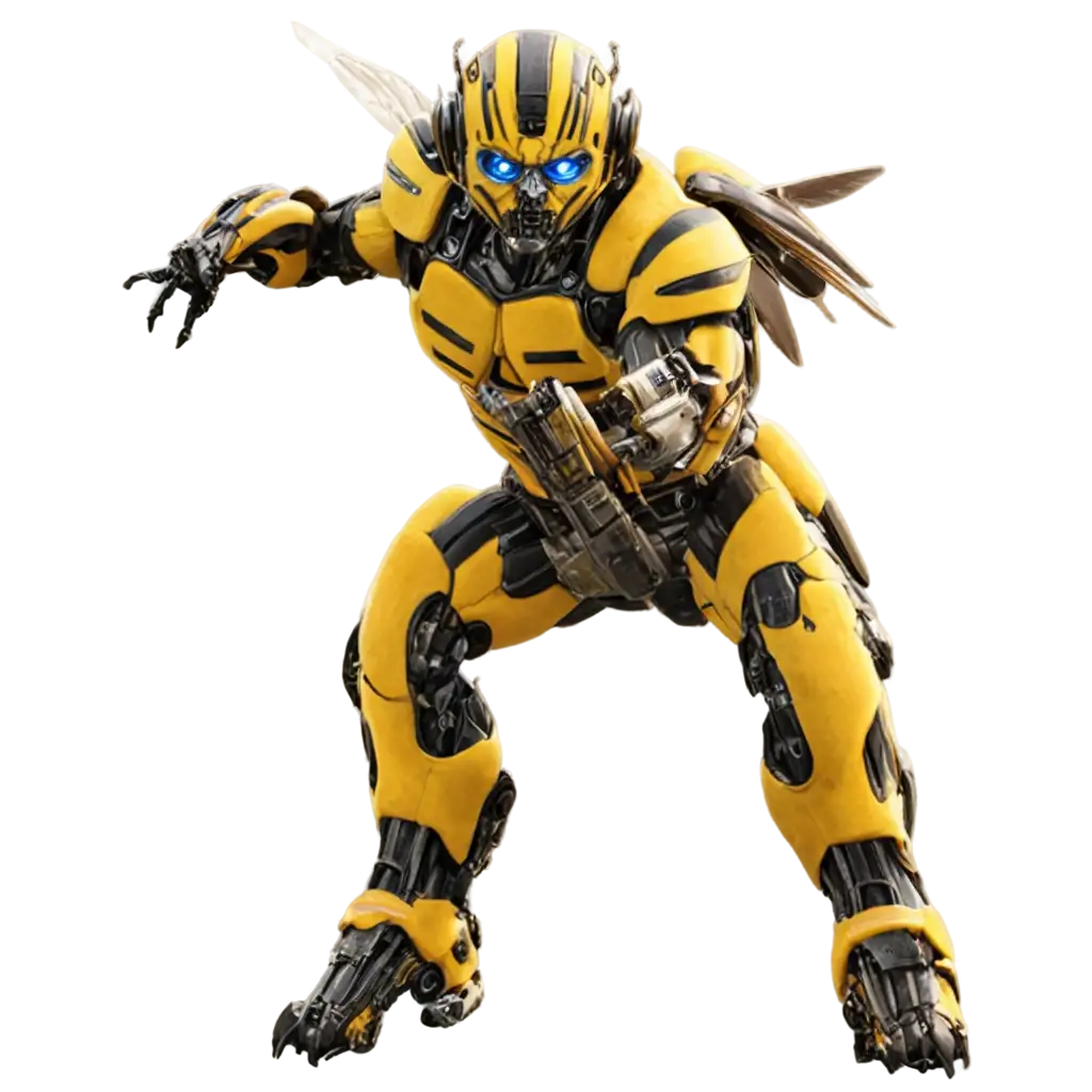 Bumblebee-PNG-Image-HighQuality-Transparent-Versatile-Design-for-Various-Uses