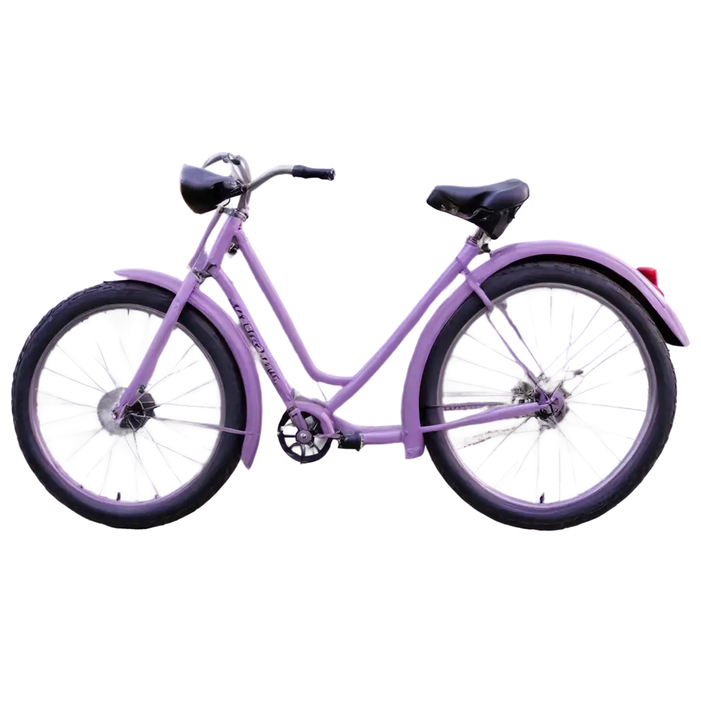 BIKE-RIDE-PNG-in-Violet-and-Lavender-HighQuality-Transparent-Image