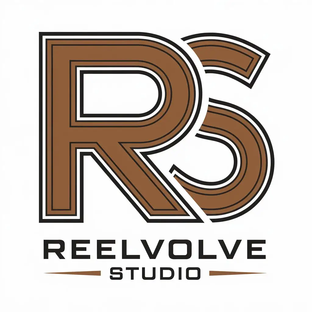 LOGO Design for ReelVolve Studio RS Symbol with Modern Style for Entertainment Industry