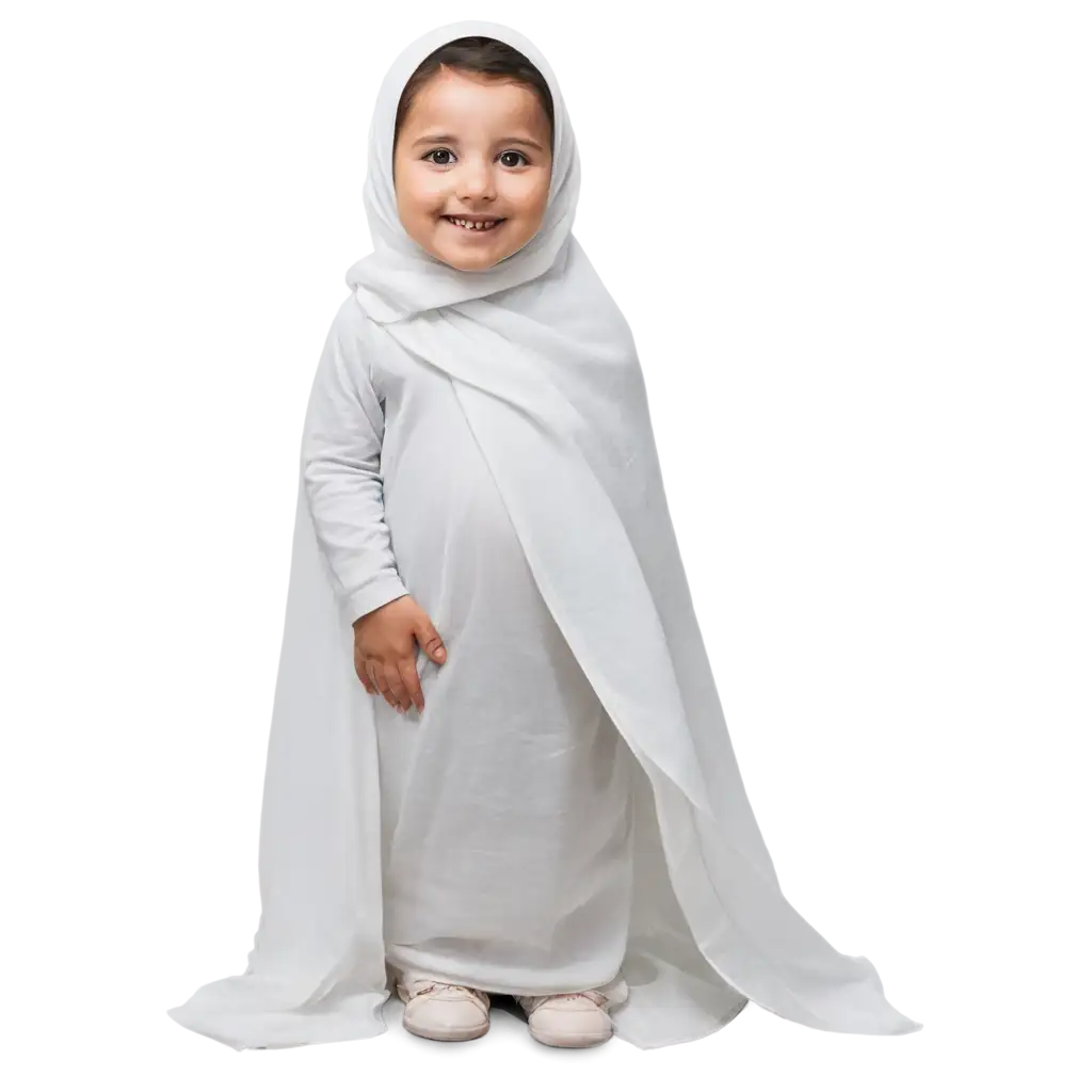 PNG-Image-Iranian-Veiled-Baby-Girl-with-White-Chador-and-Smile