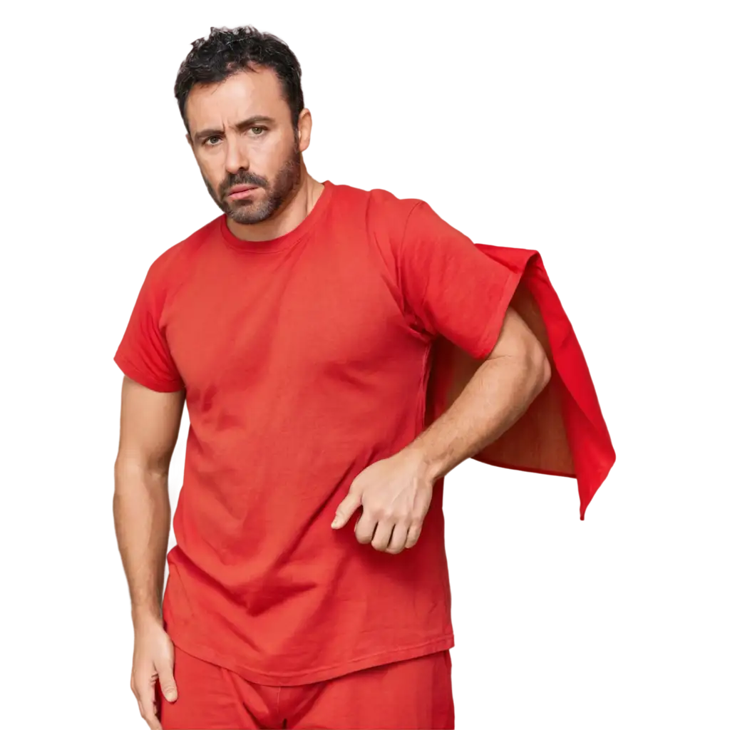 HighQuality-PNG-Image-of-a-Man-in-a-Red-Dress-Arrested-in-a-Prison-Enhancing-Visual-Impact-and-Clarity