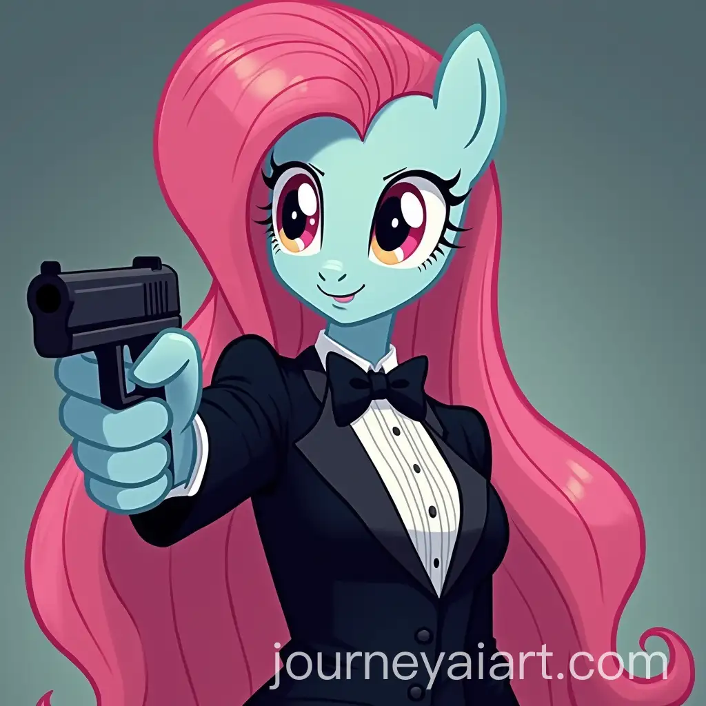 EQG-Characters-in-Formal-Attire-with-Handgun-Action