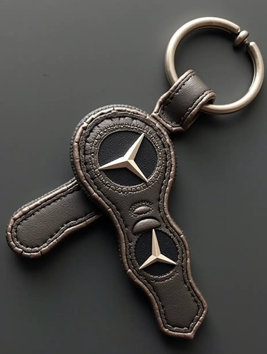 Make a keychain with Mercedes logo