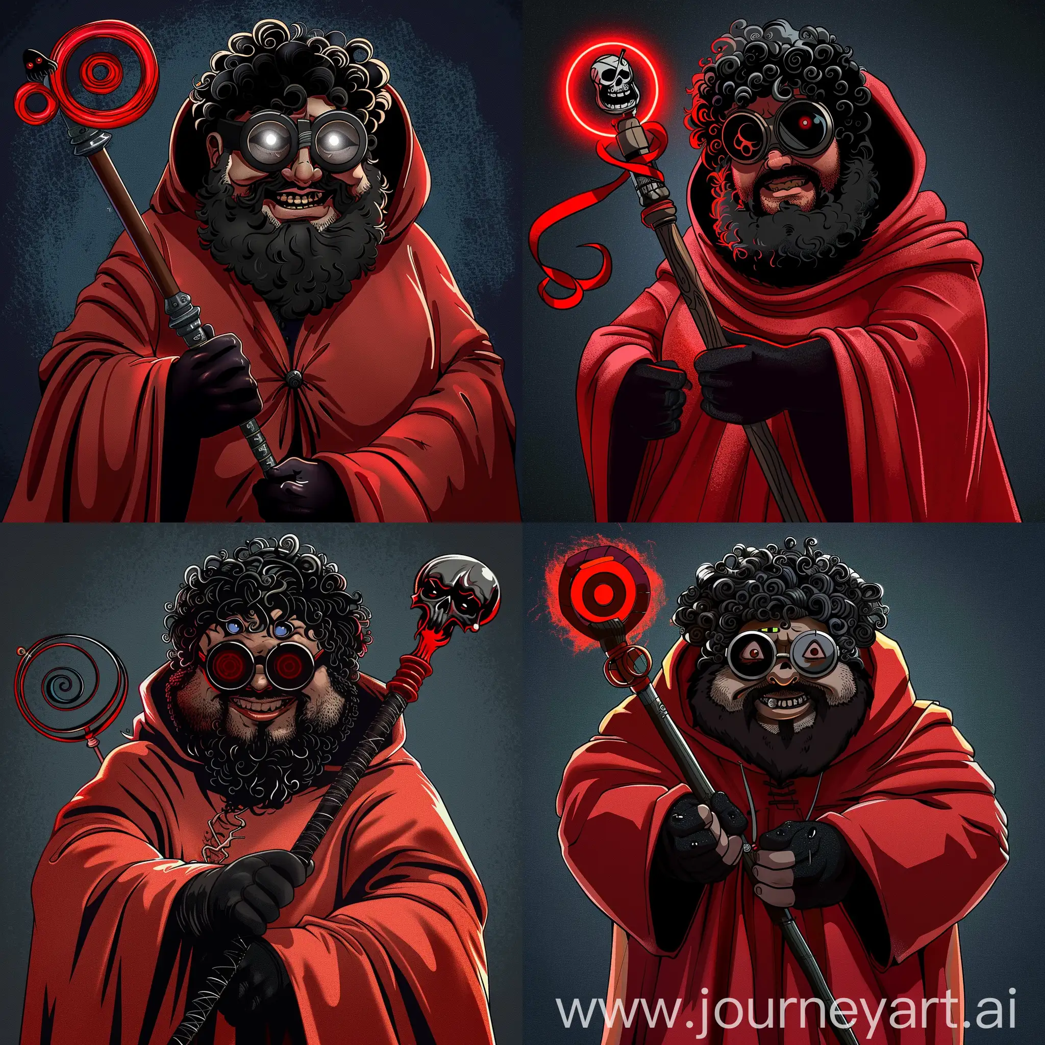 Insane-Villainous-Character-in-Hypnotic-Goggles-and-Red-Robe-with-Staff