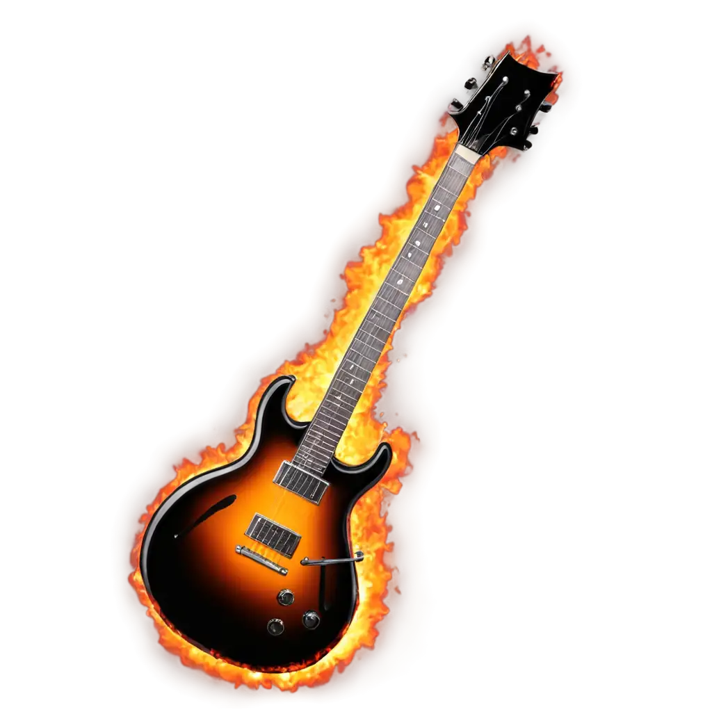 Stunning-Electric-Guitar-in-a-Circle-of-Fire-PNG-HighQuality-Imagery-for-Rock-and-Fire-Enthusiasts